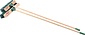Set of 2x Broom 30cm/40cm including handle green -Household Broom Set of 2x Broom 30cm/40cm including handle green -Household Broom