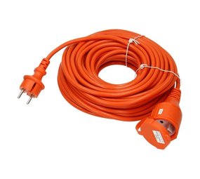 Merkloos Extension cord - 10 meters - 1.5mm² - IP44 Splashproof - Extension cord 10 meters orange Merkloos Extension cord - 10 meters - 1.5mm² - IP44 Splashproof - Extension cord 10 meters orange