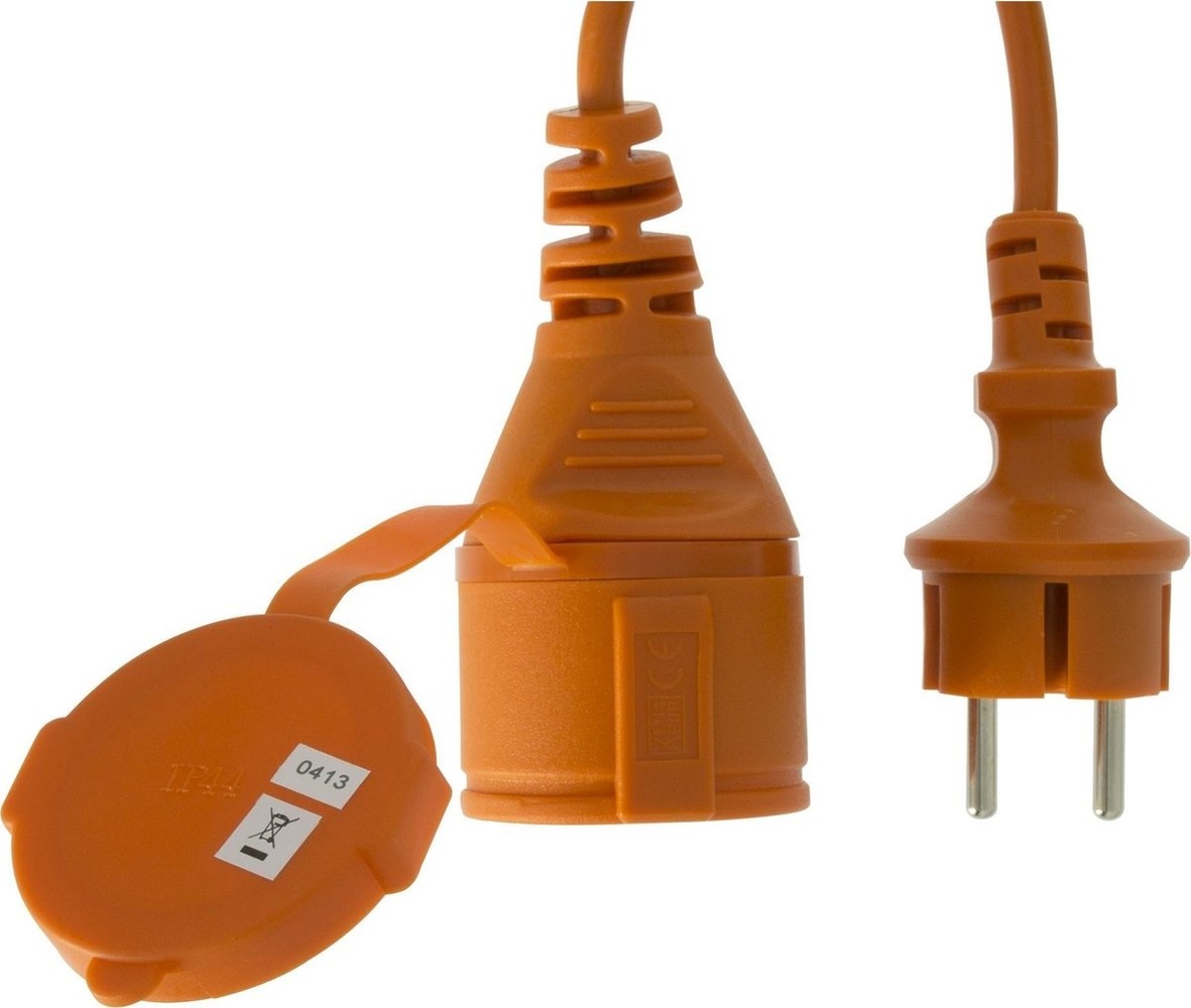Merkloos Verlengsnoer - 10 meter - 1.5mm² - IP44 Spatwaterdicht - Verlengsnoer 10 meter oranje Merkloos Verlengsnoer - 10 meter - 1.5mm² - IP44 Spatwaterdicht - Verlengsnoer 10 meter oranje