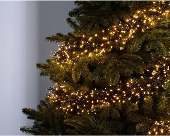 Discountershop Kerstverlichting buiten - 10 meter 500 LED - EXTRA Warm Wit - Lichtsnoer Nano Koperdraad - IP44 Stekker met timerfunctie - Kerstboomverlichting - geschikt voor binnen en buiten - kerstverlichting led