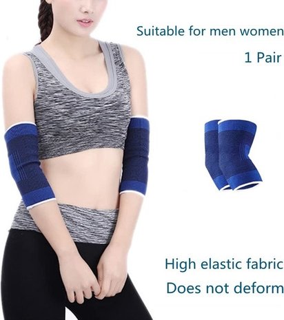 Discountershop Bandages Elbow pads size Small - 2 pieces - blue - Elbow brace elastic 2 pieces Discountershop Bandages Elbow pads size Small - 2 pieces - blue - Elbow brace elastic 2 pieces