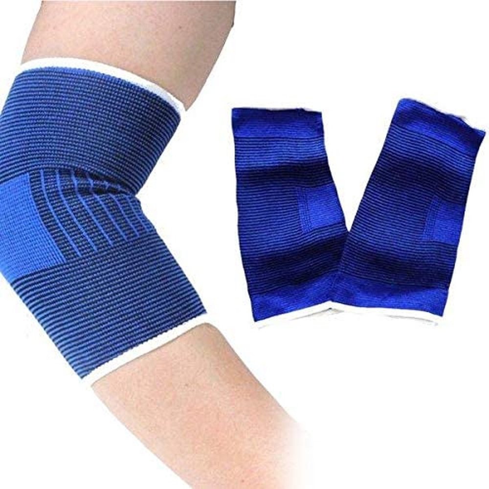 Discountershop Bandages Elbow pads size Small - 2 pieces - blue - Elbow brace elastic 2 pieces Discountershop Bandages Elbow pads size Small - 2 pieces - blue - Elbow brace elastic 2 pieces