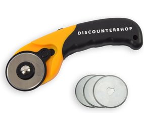 Discountershop Rolmes met 3 stuks Reservemes Rolmes 45 Mm Staal – Stofschaar – Stof Snijder Roller – Rolmes 45 mm – Comfort – Rolmes stof – Naaien – Naaiset – Rolmes Voor Stof – Rolmessen – Snijmes – Met veiligheidssluiting - RVS Discountershop Rolmes met 3 stuks Reservemes Rolmes 45 Mm Staal – Stofschaar – Stof Snijder Roller – Rolmes 45 mm – Comfort – Rolmes stof – Naaien – Naaiset – Rolmes Voor Stof – Rolmessen – Snijmes – Met veiligheidssluiting - RVS