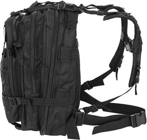 Discountershop Tactical Backpack 26l | Tactische rugzak | sport - school - werk | Zwart - Backpack US Assault Molle Large - Rugzak - Zwart - 26 L Discountershop Tactical Backpack 26l | Tactische rugzak | sport - school - werk | Zwart - Backpack US Assault Molle Large - Rugzak - Zwart - 26 L