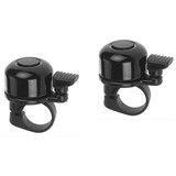 Merkloos Bicycle bell universal 2 pieces - black - 25mm Merkloos Bicycle bell universal 2 pieces - black - 25mm