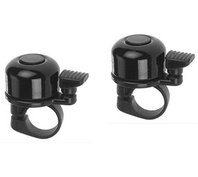 Merkloos Fietsbel universeel 2 stuks - zwart - 25mm Merkloos Fietsbel universeel 2 stuks - zwart - 25mm