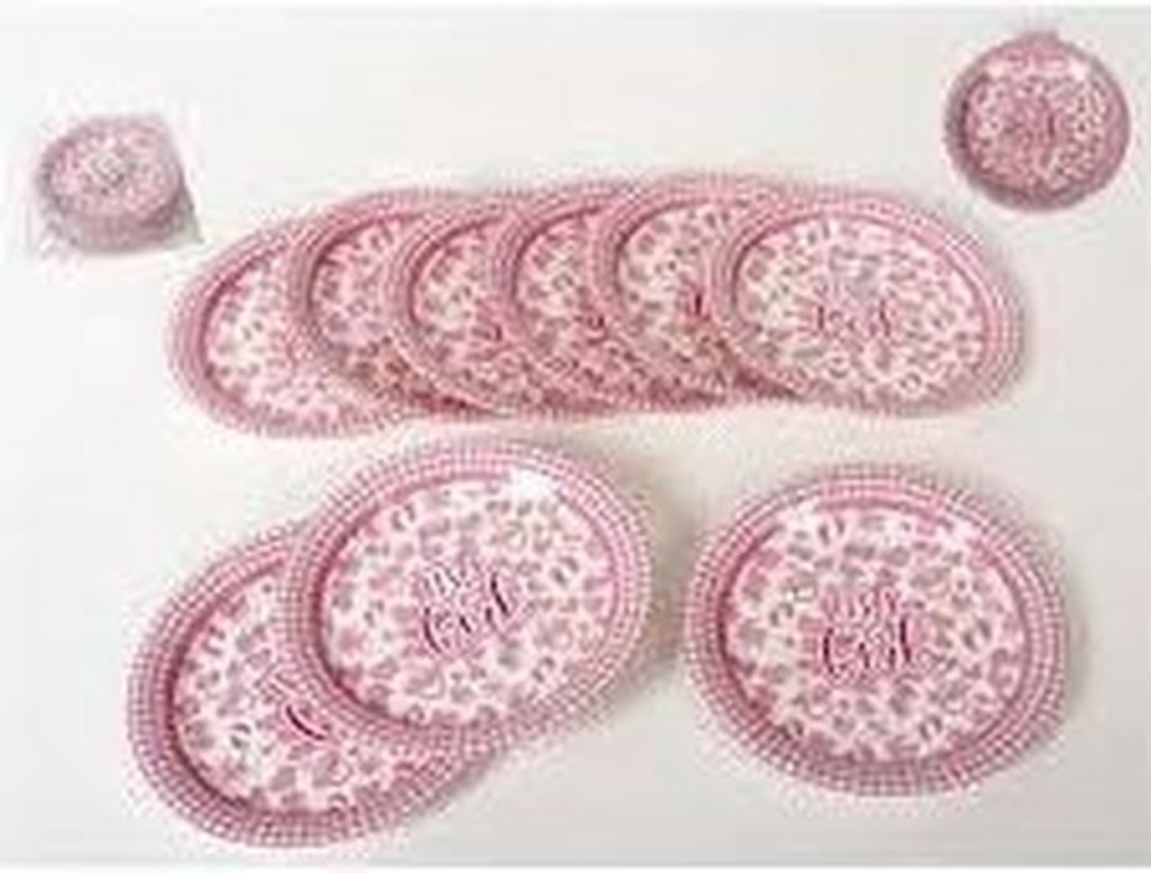 Gerimport Gerimport Party Plates Girls 18 Cm Paper Pink 8 Pieces
