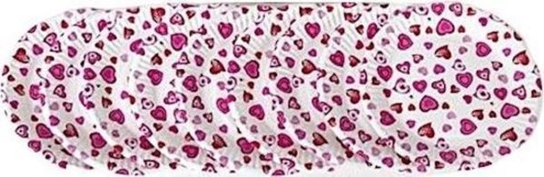 Gerimport Gerimport Feestborden Love 23 Cm Papier Wit/roze 10 Stuks