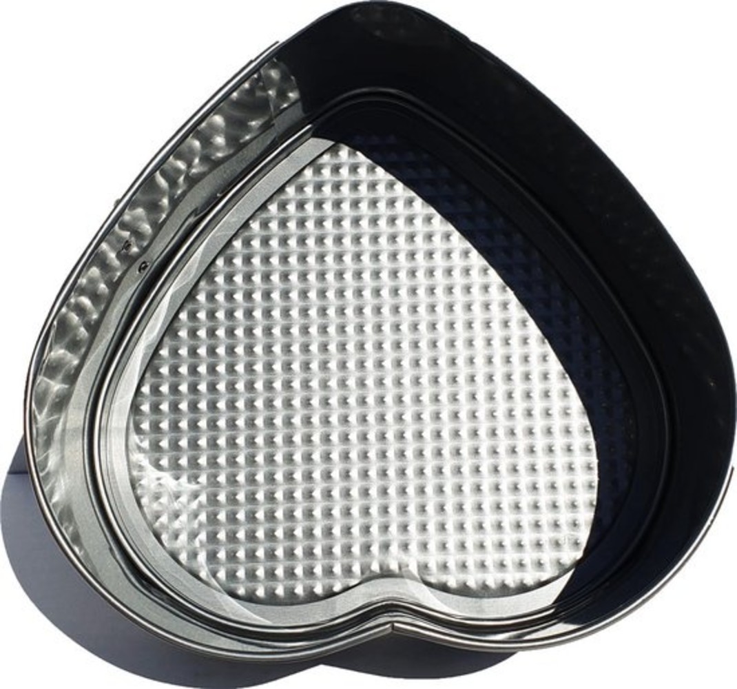 Merkloos Springvorm anti-aanbak 3 delig - Vierkant Ø 26 cm - Rond Ø 25cm - Hart Ø 22 cm