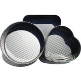 Merkloos Springvorm anti-aanbak 3 delig - Vierkant Ø 26 cm - Rond Ø 25cm - Hart Ø 22 cm