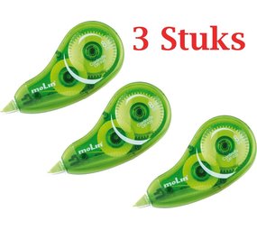 Merkloos 3 pieces Correction roller - Correction tape - Correction tape - Correct it - 3 pieces