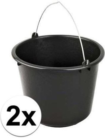 Merkloos 12 liter construction bucket, bucket with handle, harvest bucket, cleaning bucket, water bucket, cement bucket, mortar bucket Merkloos 12 liter construction bucket, bucket with handle, harvest bucket, cleaning bucket, water bucket, cement bucket, mortar bucket