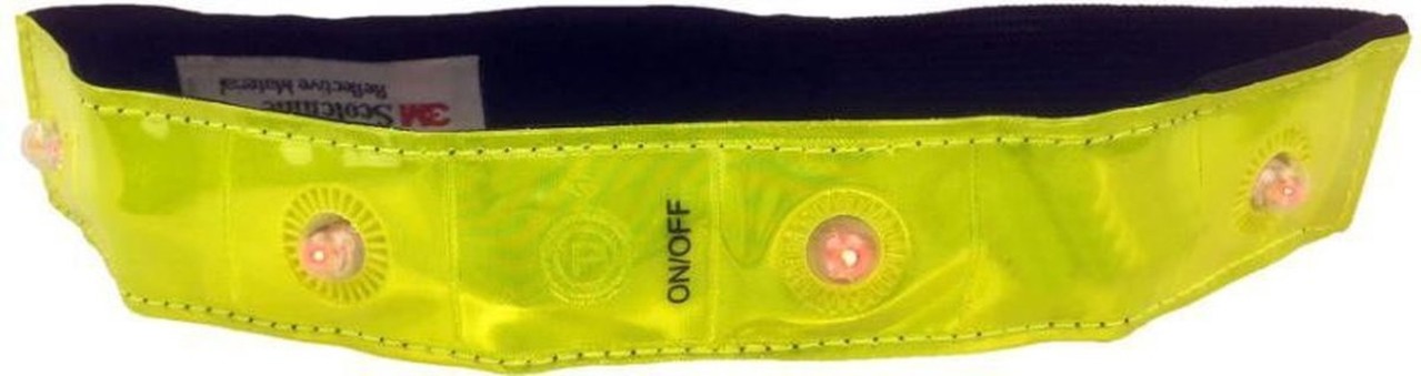 Merkloos Reflective Running Lights - Running / Cycling Sports Bracelet 4 Pieces - With LED Lighting RED