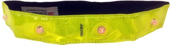 Merkloos Reflecterende Hardloop Verlichting - Hardloop / Fiets Sport Armband 4 Stuks - Met LED Verlichting ROOD