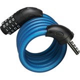 Merkloos Bicycle lock, scooter or motorcycle cable lock 4-position combination lock 8 mm x 150 cm Merkloos Bicycle lock, scooter or motorcycle cable lock 4-position combination lock 8 mm x 150 cm