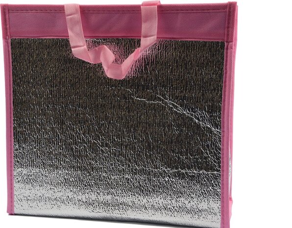 Discountershop Cool bag with handle \ Pink Discountershop Cool bag with handle \ Pink