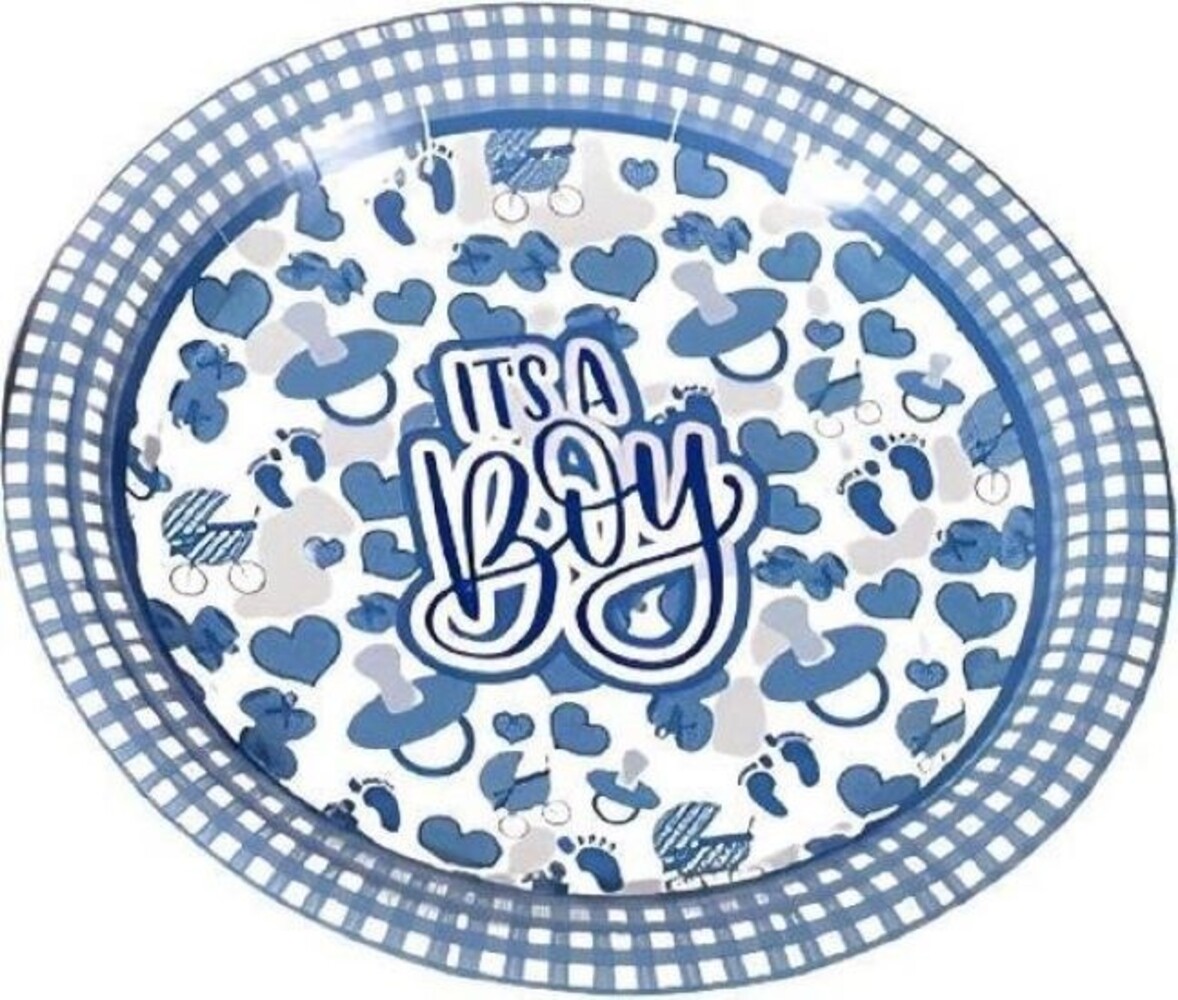 Gerimport Gerimport Party Plates Boys 18 Cm Paper Blue 8 Pieces