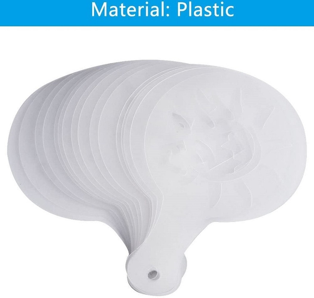 Discountershop 16 Cappuccino Coffee Barista Stencils Template Sprinkle Pad Duster Spray - Cappuccino Template - Reusable Barista Set - Cocoa Templates - 16 Pieces - White Discountershop 16 Cappuccino Coffee Barista Stencils Template Sprinkle Pad Duster Spray - Cappuccino Template - Reusable Barista Set - Cocoa Templates - 16 Pieces - White