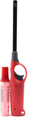 Merkloos Aansteker met Kinderbescherming 2 stuks Zwart en Rood, 27 cm Gasaanstekers met Navulling voor BBQ, Kaarsen en Keuken Merkloos Aansteker met Kinderbescherming 2 stuks Zwart en Rood, 27 cm Gasaanstekers met Navulling voor BBQ, Kaarsen en Keuken