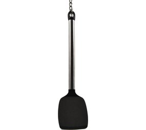 Merkloos Kitchenware spatula 36cm stainless steel with soft plastic