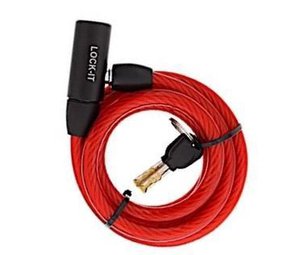 Merkloos Kabelslot met 12 mm dik inclusief 2 sleutels verkrijgbaar in 3 kleuren. Merkloos Kabelslot met 12 mm dik inclusief 2 sleutels verkrijgbaar in 3 kleuren.