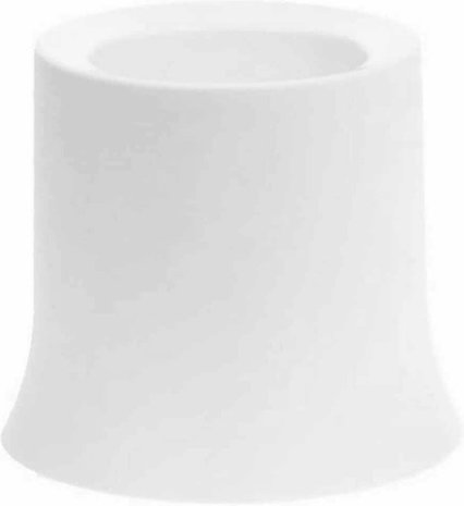 Discountershop Toiletborstel met houder wit - met silicone borstel 39 cm Discountershop Toiletborstel met houder wit - met silicone borstel 39 cm