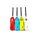 Discountershop Kitchen Lighter Set 26 cm - 2 Refillable Gas Lighters in Red and White for Gas Stove, BBQ, Candles, Hospitality and Garage
