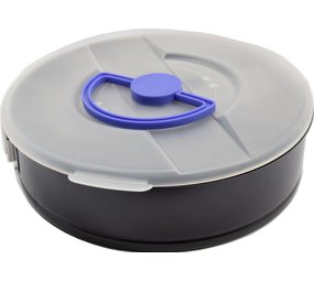 Merkloos Springvorm met deksel 26cm dia - bakvorm rond - makkelijk in gebruik - handig om je taart of cake in te bewaren - plastic deksel