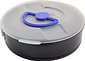 Springform tin with lid 26cm dia - round baking tin - easy to use - handy for storing your pie or cake - plastic lid