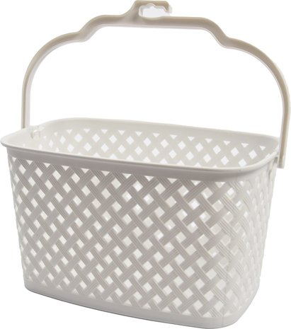Discountershop Discountershop® Clothespin Basket White 22 x 12.9 x 15 cm Discountershop Discountershop® Clothespin Basket White 22 x 12.9 x 15 cm