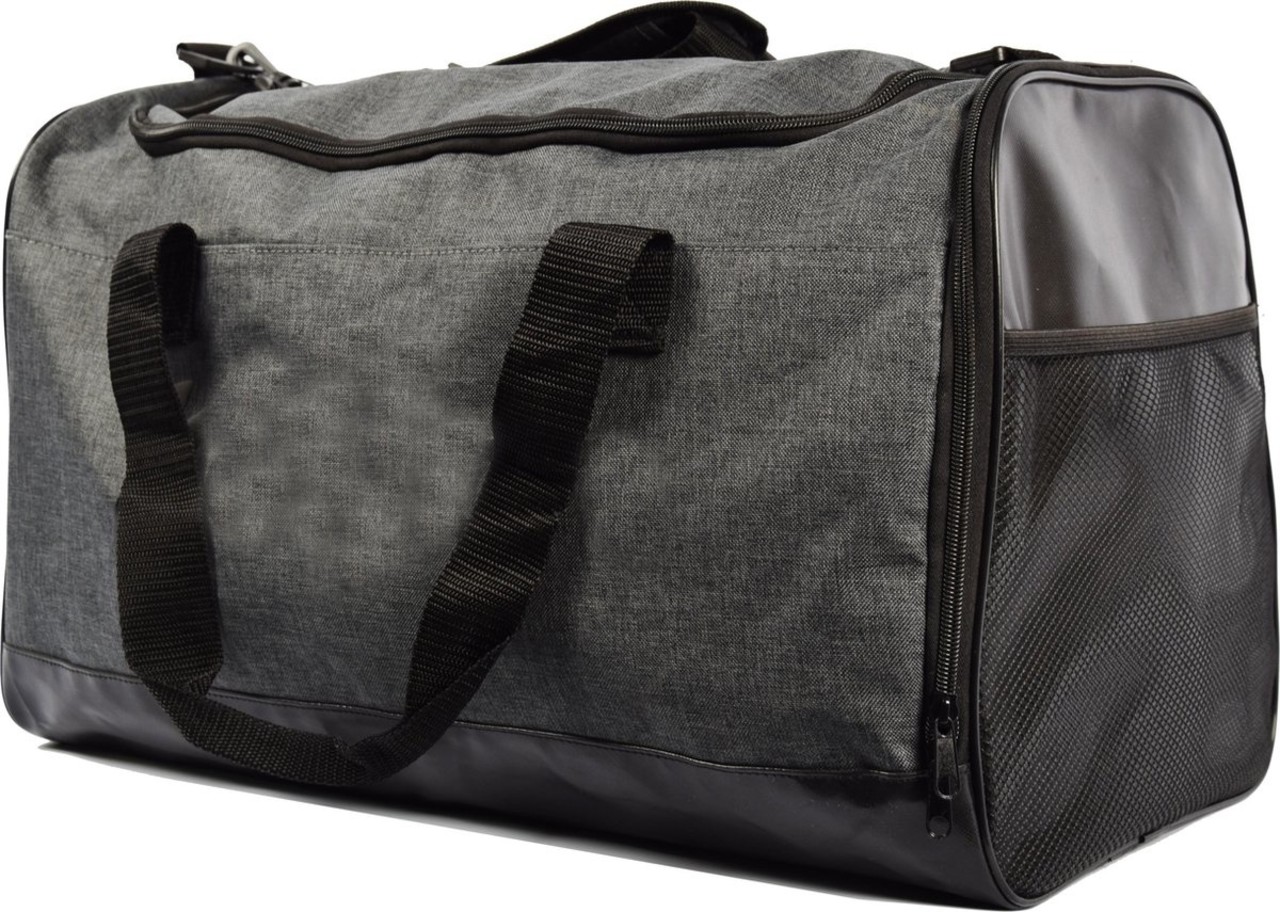 Merkloos Fitness bag - gym bag - football bag - Sports bag - Gray - 40L - 52 x 26 x 30 cm