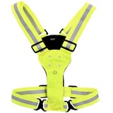 Merkloos Safety vest - Reflective safety vest - Led - Running - Cycling - Sports - 2 sides illuminated - Front and back illuminated - safety vest - 2021 New product