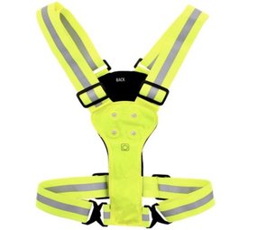 Merkloos Veiligheidsvest - Reflecterend veiligheidsvest - Led - Hardlopen - Wielrennen - Sporten - 2 kanten belicht - Voor en achterkant belicht - veiligheidshesje - 2021 New product