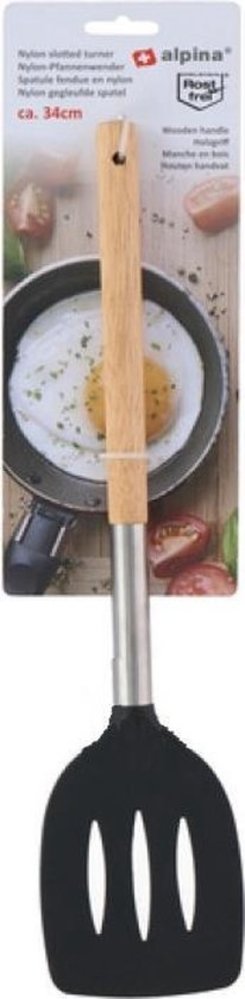 Alpina Alpina Baking spatula 34 Cm Wood/stainless steel/nylon Clear/silver/black Alpina Alpina Baking spatula 34 Cm Wood/stainless steel/nylon Clear/silver/black