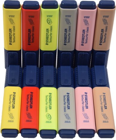 Staedtler 60 x - Staedtler Highlighter Textsurfer Classic | 6 colours Staedtler 60 x - Staedtler Highlighter Textsurfer Classic | 6 colours
