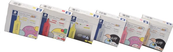 Staedtler 60 x - Staedtler markeerstift Textsurfer Classic | 6 kleuren Staedtler 60 x - Staedtler markeerstift Textsurfer Classic | 6 kleuren