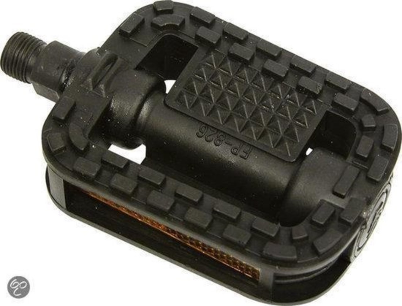 Discountershop Durable Black Bicycle Pedals - Set Of 2 - Anti-slip - Plastic - 12 cm Wide - 7.5 cm Long Discountershop Durable Black Bicycle Pedals - Set Of 2 - Anti-slip - Plastic - 12 cm Wide - 7.5 cm Long