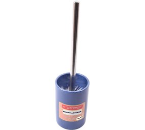 Merkloos Toiletborstel met houder keramiek Toiletborstel 37 cm - keramiek - RVS Navy 2-delig Merkloos Toiletborstel met houder keramiek Toiletborstel 37 cm - keramiek - RVS Navy 2-delig