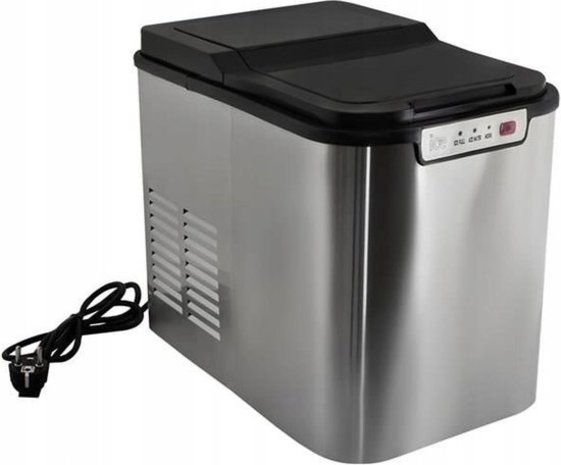 Discountershop Discountershop® IJsblokjesmachine - 2 Liter - 6-8 Min. - 12kg/24u - IJsblokmaker met IJsschep - Zilver Discountershop Discountershop® IJsblokjesmachine - 2 Liter - 6-8 Min. - 12kg/24u - IJsblokmaker met IJsschep - Zilver