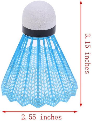 Merkloos Badminton shuttles Veren 10 stuks gekleurd - Badminton accessoires Merkloos Badminton shuttles Veren 10 stuks gekleurd - Badminton accessoires