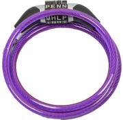 Dunlop Bicycle lock / spiral lock with password 1200 x 6 mm Purple