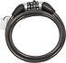 Bicycle lock / spiral lock with password 1200 x 6 mm Black Bicycle lock / spiral lock with password 1200 x 6 mm Black