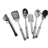 Merkloos Cooking utensils set - Kitchen utensils set - Spaghetti fork - Serving spoon - Cheese grater - Skimmer - Bar spatula - Pasta tongs - Stainless steel Cookware set Merkloos Cooking utensils set - Kitchen utensils set - Spaghetti fork - Serving spoon - Cheese grater - Skimmer - Bar spatula - Pasta tongs - Stainless steel Cookware set
