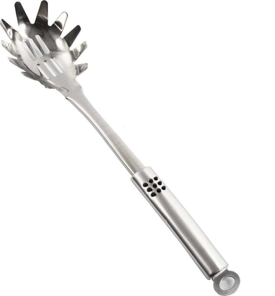 Merkloos Cooking utensils set - Kitchen utensils set - Spaghetti fork - Serving spoon - Cheese grater - Skimmer - Bar spatula - Pasta tongs - Stainless steel Cookware set Merkloos Cooking utensils set - Kitchen utensils set - Spaghetti fork - Serving spoon - Cheese grater - Skimmer - Bar spatula - Pasta tongs - Stainless steel Cookware set