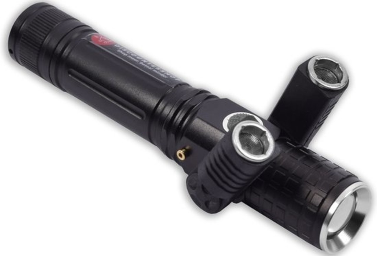 Discountershop LED Flashlight Rechargeable - Storage Kit - IPX-6 Water Resistant - 1000 Lumen - Black - Military LED Flashlight Discountershop LED Flashlight Rechargeable - Storage Kit - IPX-6 Water Resistant - 1000 Lumen - Black - Military LED Flashlight