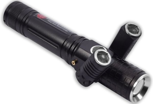 Discountershop LED Flashlight Rechargeable - Storage Kit - IPX-6 Water Resistant - 1000 Lumen - Black - Military LED Flashlight Discountershop LED Flashlight Rechargeable - Storage Kit - IPX-6 Water Resistant - 1000 Lumen - Black - Military LED Flashlight