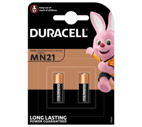 Duracell BATTERIJ MN21/A23 - 12 V Long lasting - Langdurig 2 stuks - toepasselijk met code - A23-A23A-V23GA-LRV08-8LR932 Duracell BATTERIJ MN21/A23 - 12 V Long lasting - Langdurig 2 stuks - toepasselijk met code - A23-A23A-V23GA-LRV08-8LR932