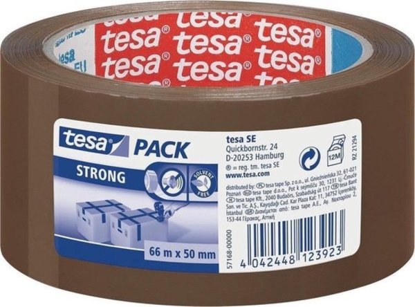 Tesa 3 Rollen verpakkingstape bruin 50 mm x 66 meter - Handig en knutselen - VERPAKKINGSTAPE TESA 64014 50MMX66M BRUIN 3 STUKs Tesa 3 Rollen verpakkingstape bruin 50 mm x 66 meter - Handig en knutselen - VERPAKKINGSTAPE TESA 64014 50MMX66M BRUIN 3 STUKs