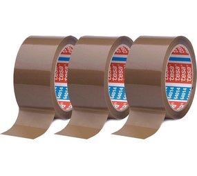 Tesa 3 Rolls of packaging tape brown 50 mm x 66 meters - Handy and craft - PACKAGING TAPE TESA 64014 50MMX66M BROWN 3 PIECES Tesa 3 Rolls of packaging tape brown 50 mm x 66 meters - Handy and craft - PACKAGING TAPE TESA 64014 50MMX66M BROWN 3 PIECES