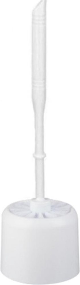 Merkloos Toiletborstel - Wcborstel kunststof -Toiletborstel in houder - Toiletborstelhouder - Wc borstel - borstel - Roestvrij -Wit Merkloos Toiletborstel - Wcborstel kunststof -Toiletborstel in houder - Toiletborstelhouder - Wc borstel - borstel - Roestvrij -Wit